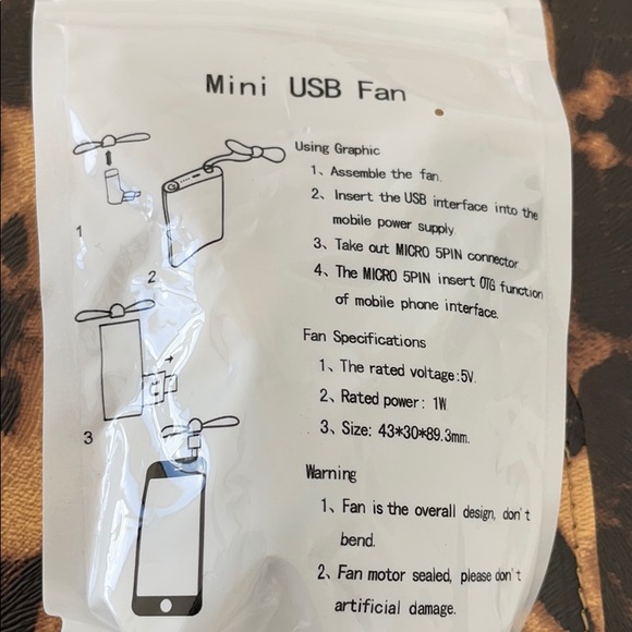 MINI USB FAN CELL - Picture 1 of 3